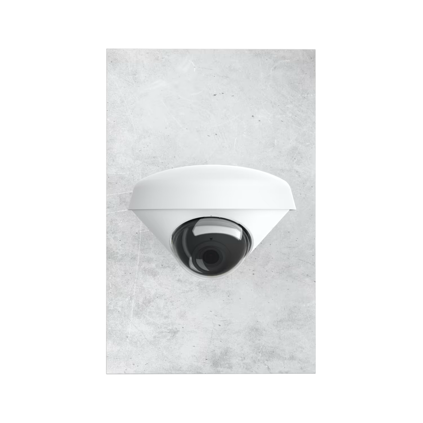 G4 Dome camera installed using UACC-G4-Dome-Arm wall mount front view