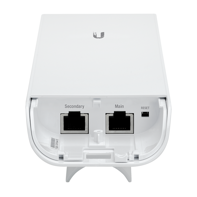 Ubiquiti airMAX NanoStation M5 NSM5 – Ethernet ports and reset button