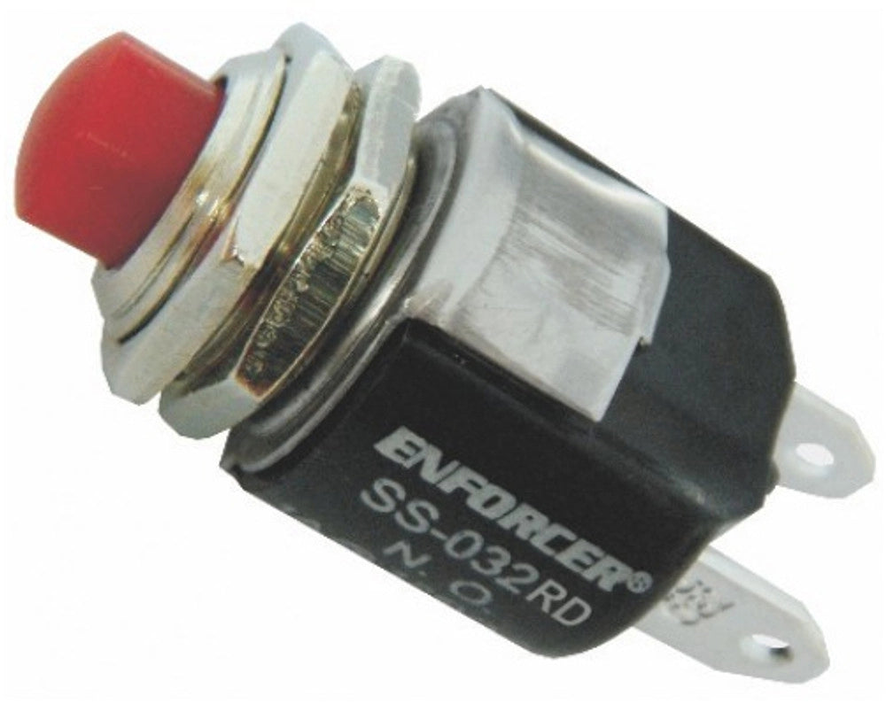 SECO-LARM SS-032Q/RD red push button with SPST Normally Open configuration