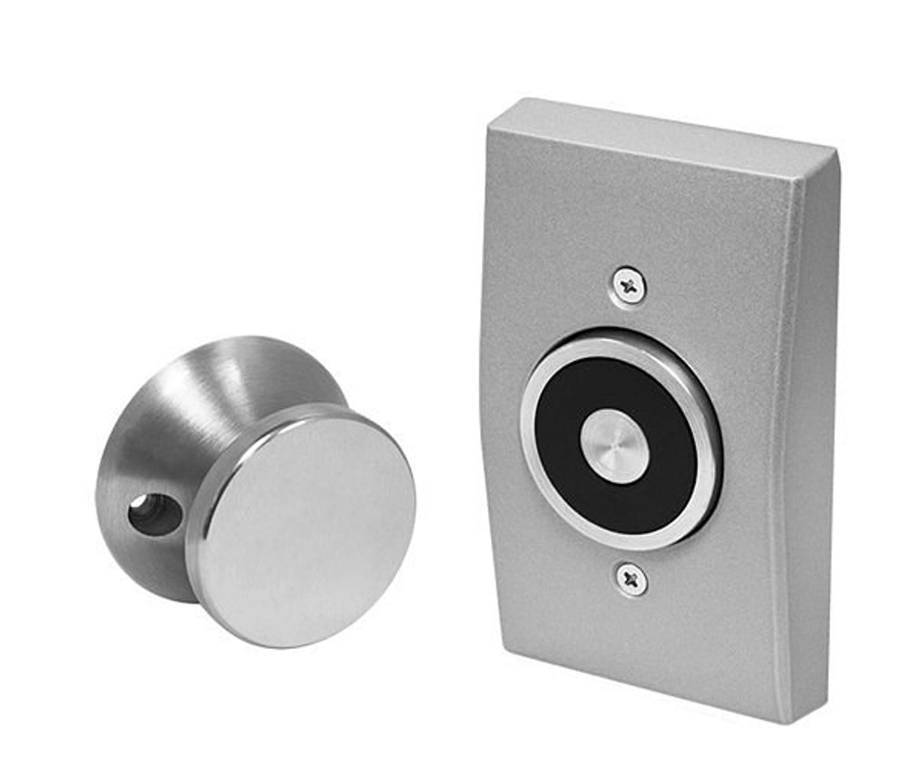 SECO-LARM DH-171SQ flush-mount magnetic door holder with aluminum faceplate