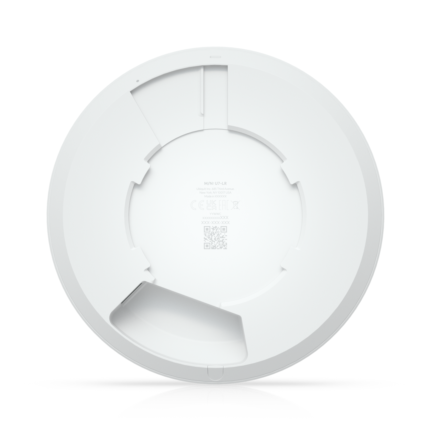 back view of Ubiquiti U7-LR WiFi 7 long-range access point