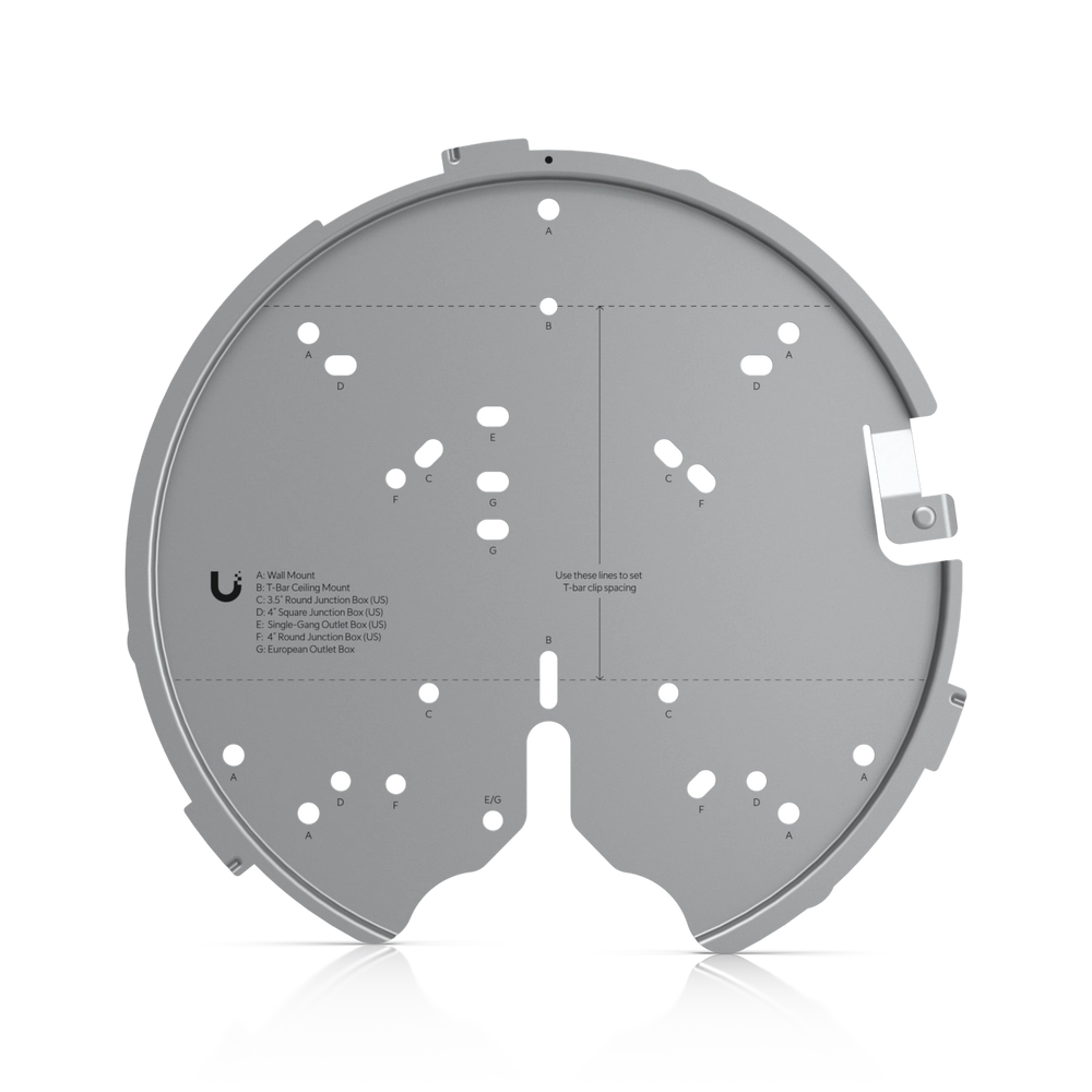Ubiquiti U-PRO-MP mounting bracket front view for UniFi access points