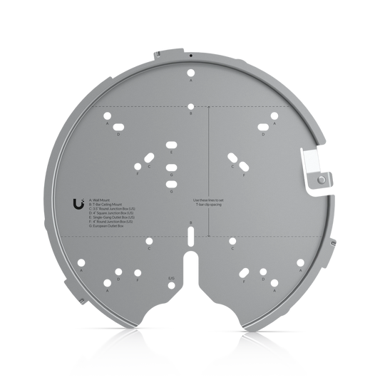 Ubiquiti U-PRO-MP mounting bracket front view for UniFi access points