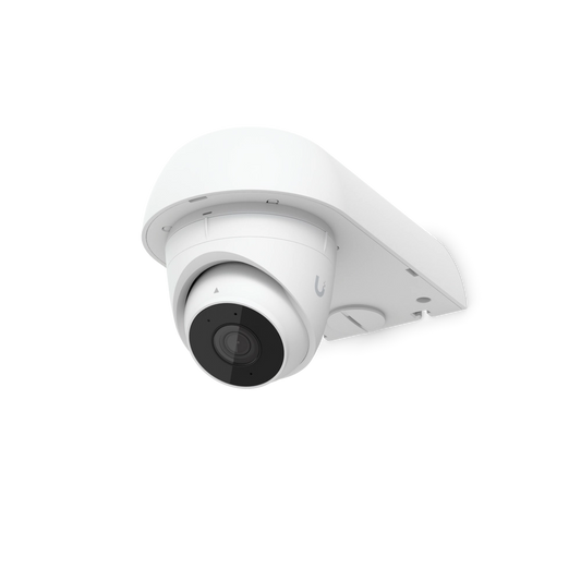 UACC-Camera-AM mount installed on wall with UniFi camera attached