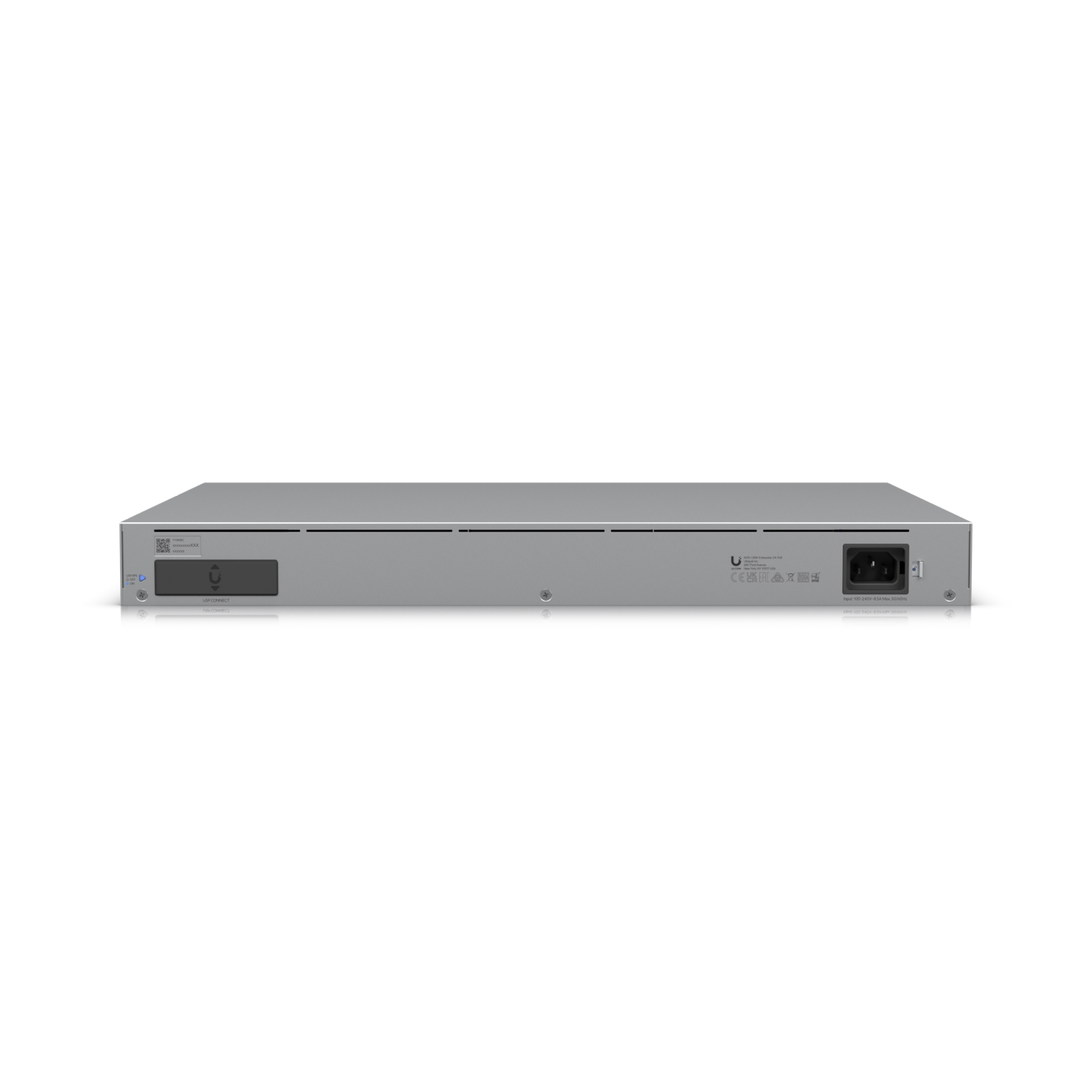 Angled rear view highlighting the power input and cooling vents
