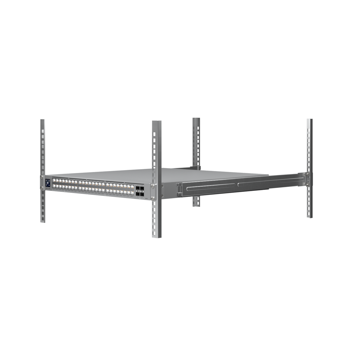 USW-Pro-XG-48-PoE installed in 1U server rack