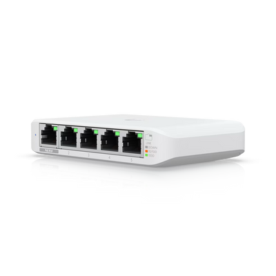 Ubiquiti UniFi Flex Mini - 5-Port Gigabit Switch, PoE or USB-C Powered, Managed or Standalone (USW-Flex-Mini)