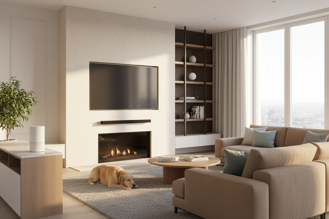 Home networking setup and guide with island electrical supply