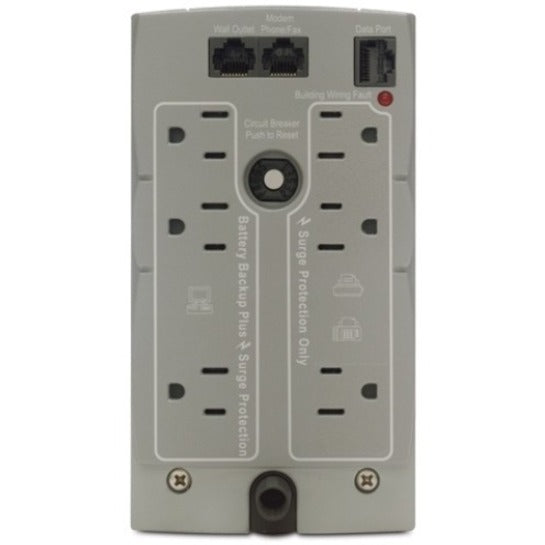 Rear Image for APC Back-UPS CS 500VA, 120V, beige, 6 NEMA outlets (3 surge)