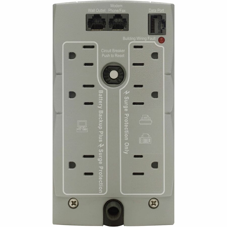 Rear Image for APC Back-UPS CS 350VA, 120V, 6 NEMA outlets (4 surge)