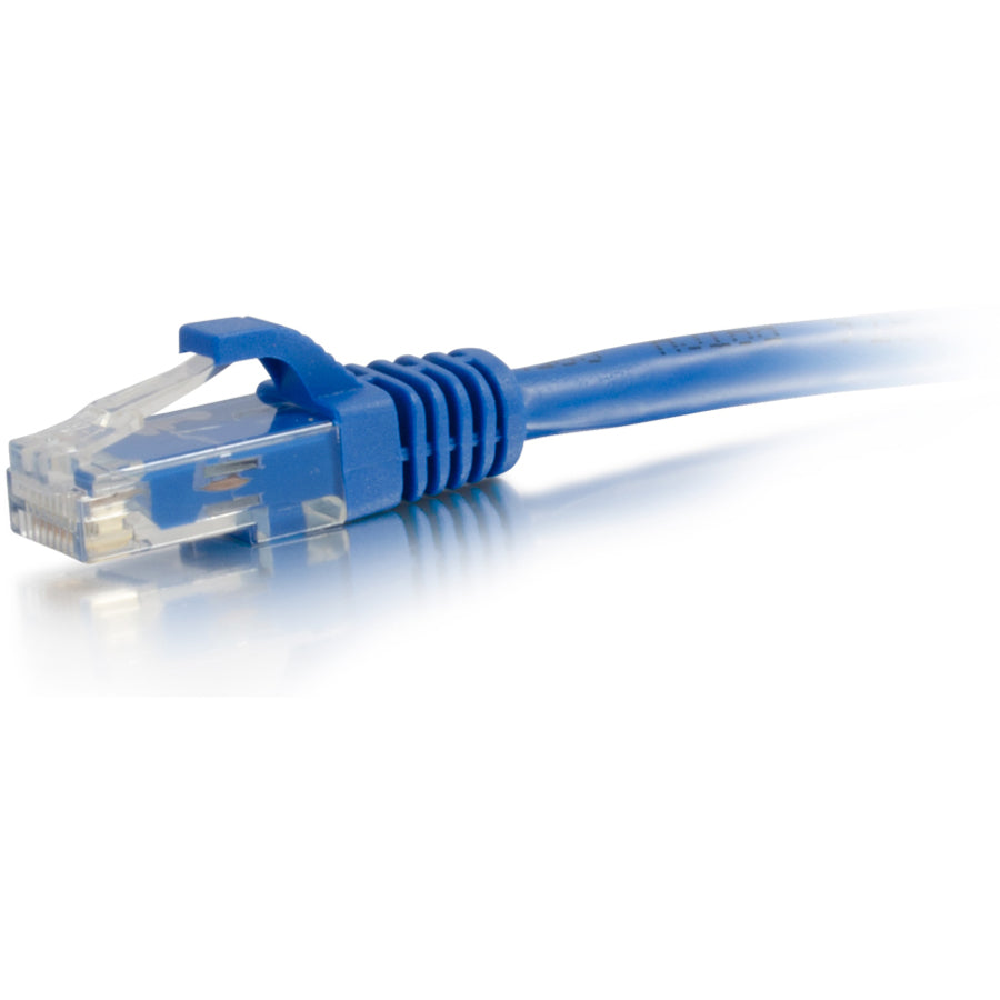 Alternate-Image3 Image for C2G 10ft Cat5e Snagless Unshielded UTP Ethernet Network Patch Cable (RJ45 M/M), Blue, Standard RJ45 Connectors, 5600pf/100m