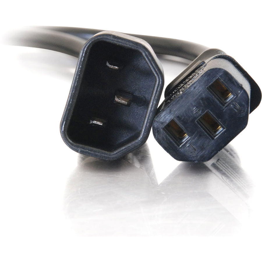 Alternate-Image3 Image for C2G 6ft Power Extension Cord - 18 AWG - IEC320C14 to IEC320C13
