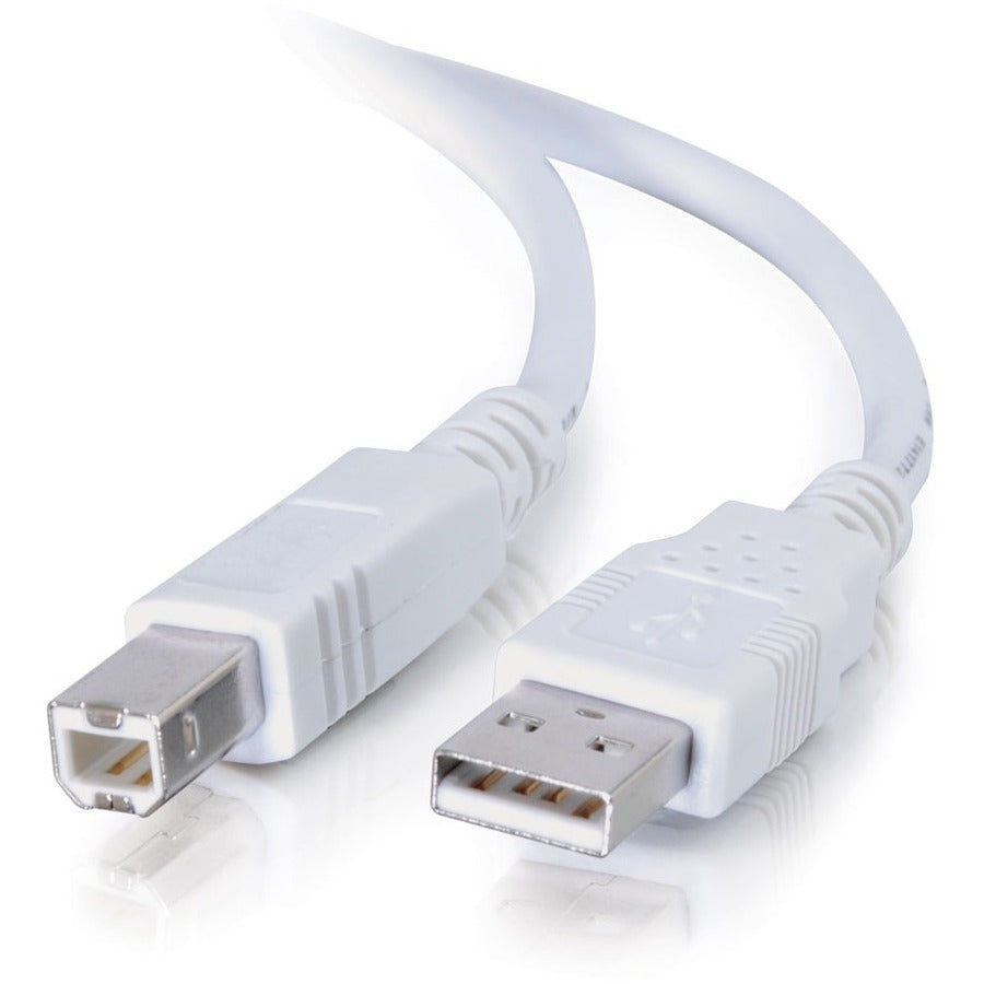 Main Image for C2G 2m (6.6ft) USB 2.0 Cable - USB Cable - Type USB A to Type USB B - White