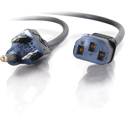 Alternate-Image2 Image for C2G 10ft Power Cord - 18 AWG - NEMA 5-15P to IEC320C13 - Computer Power