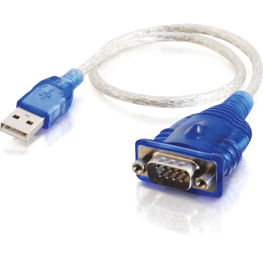 Alternate-Image1 Image for C2G 1.5ft USB to DB9 Serial Cable - RS232 Adapter Cable