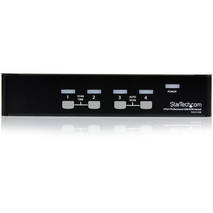 Front Image for StarTech.com StarView SV431USB - KVM switch - USB - 4 ports - 1 local user - USB - 1U