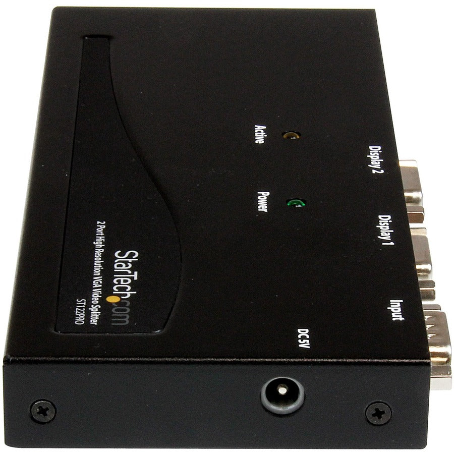 Alternate-Image1 Image for StarTech 2 Port High Resolution VGA Video Splitter - 350 MHz