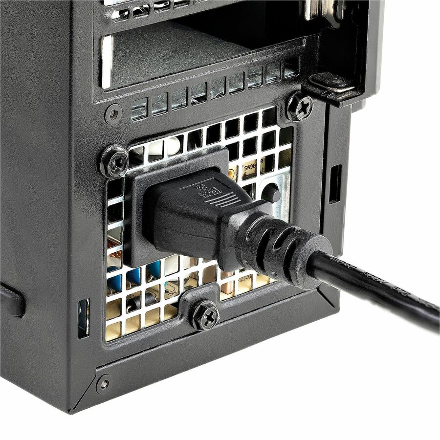 Alternate-Image4 Image for StarTech.com 6ft 1(1.8m) Computer Power Cord, NEMA 5-15P to C13, 10A 125V, 18AWG, Black Replacement AC PC Power Cord, TV/Monitor Power Cable