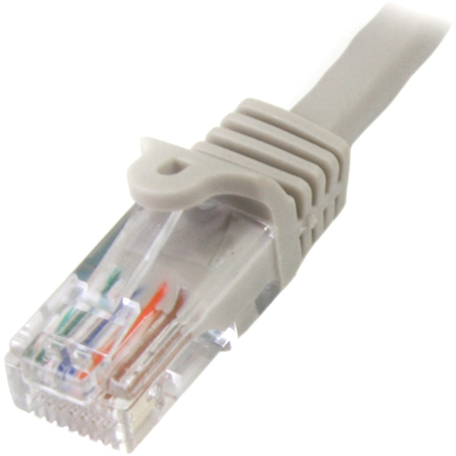 Alternate-Image1 Image for StarTech 15 ft Gray Snagless Cat5e UTP Patch Cable