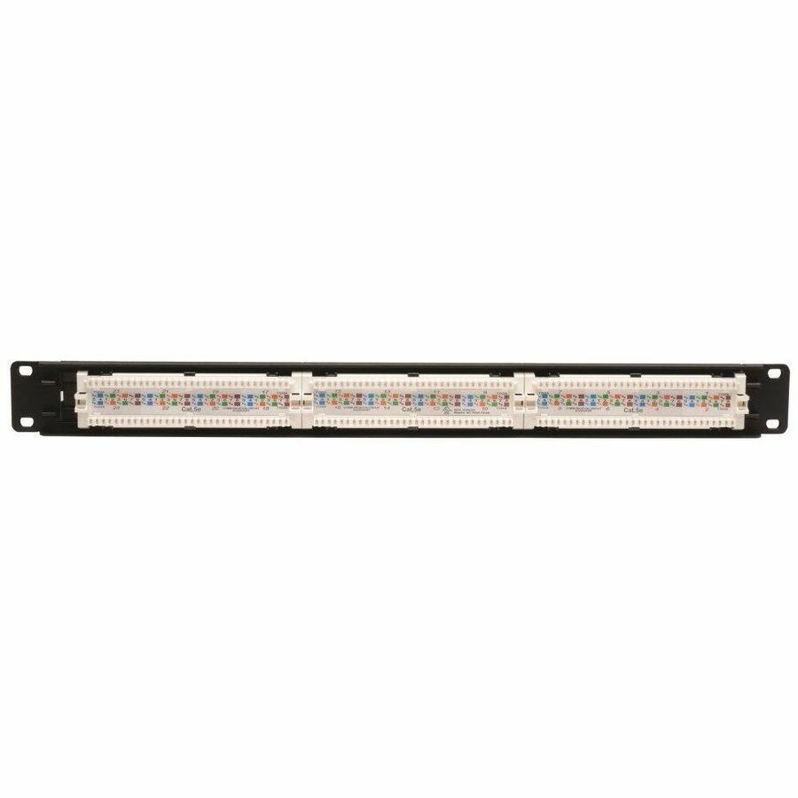 Alternate-Image1 Image for Eaton Tripp Lite Series 24-Port 1U Rack-Mount Cat5e 110 Patch Panel, 568B, RJ45 Ethernet, TAA