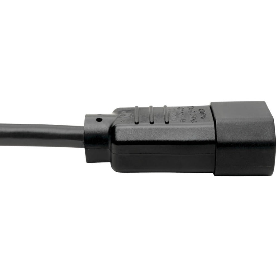 Alternate-Image4 Image for Eaton Tripp Lite Series NEMA 5-15R to C14 Computer AC Power Cable - 13A, 125V, 16 AWG, 2 ft. (0.61 m), Black