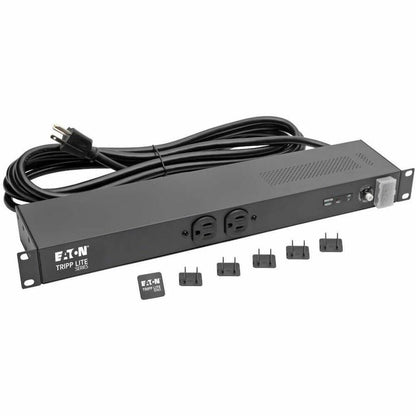 Alternate-Image6 Image for Eaton Tripp Lite Series Isobar 12-Outlet Network Server Surge Protector, 15 ft. (4.57 m) Cord with 5-20P Plug, 3840 Joules, Diagnostic LEDs, 1U Rackmount