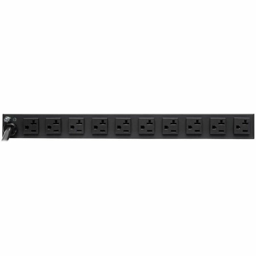 Alternate-Image1 Image for Tripp Lite by Eaton Isobar 12-Outlet Network Server Surge Protector 15 ft. (4.57 m) Cord with L5-20P Plug 3840 Joules Diagnostic LEDs 1U Rackmount