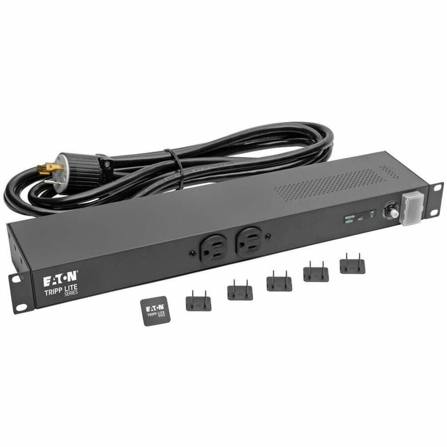 Alternate-Image5 Image for Tripp Lite by Eaton Isobar 12-Outlet Network Server Surge Protector 15 ft. (4.57 m) Cord with L5-20P Plug 3840 Joules Diagnostic LEDs 1U Rackmount
