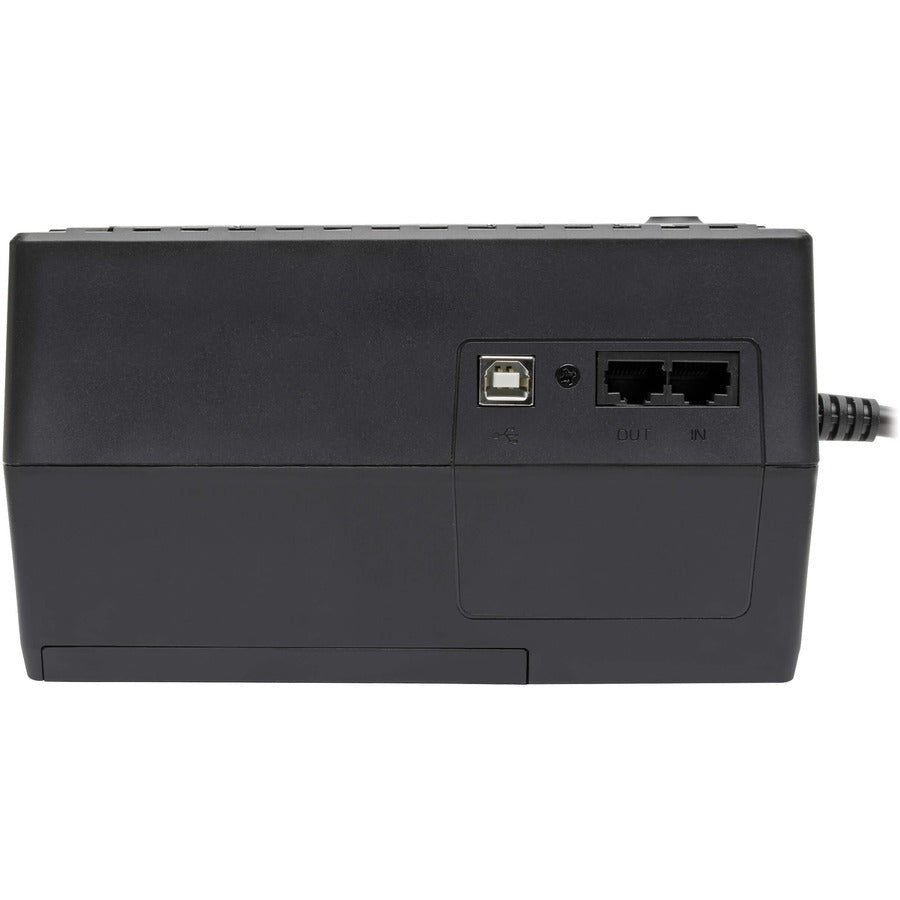 Bottom Image for Eaton Tripp Lite Series 350VA 210W Standby UPS - 6 NEMA 5-15R Outlets, 120V, 50/60 Hz, USB, 5-15P Plug, Desktop/Wall Mount