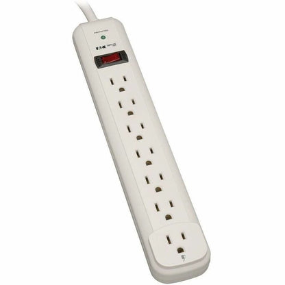 Alternate-Image8 Image for Eaton Tripp Lite Series Protect It! 7-Outlet Surge Protector, 12 ft. Cord, 1080 Joules, Diagnostic LED, Light Gray Housing
