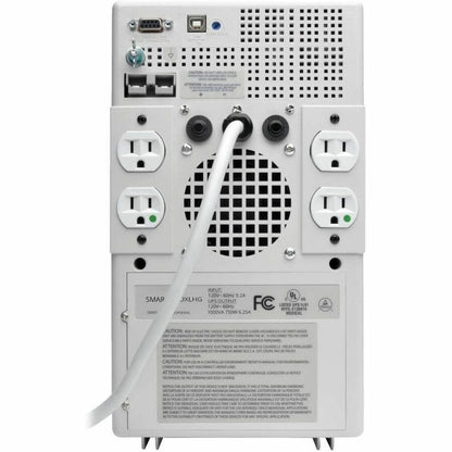 Rear Image for Tripp Lite by Eaton UPS SmartPro 120V 1kVA 750W Medical-Grade Line-Interactive Tower UPS 4 Outlets Full Isolation Expandable Runtime