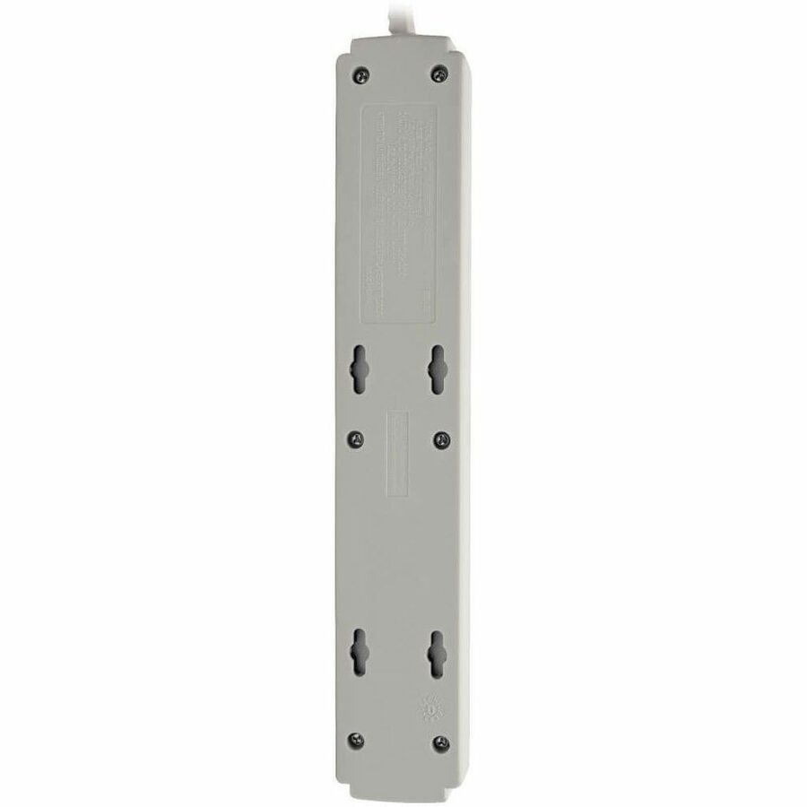 Alternate-Image1 Image for Eaton Tripp Lite Series Protect It! 6-Outlet Surge Protector, 4 ft. (1.22 m) Cord, 790 Joules, Diagnostic LED, Light Gray Housing