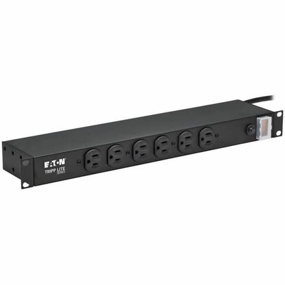 Main Image for Eaton Tripp Lite Series 1U Rack-Mount Power Strip, 120V, 15A, 5-15P, 12 Outlets (6 Front-Facing, 6-Rear-Facing), 15 ft. (4.57 m) Cord