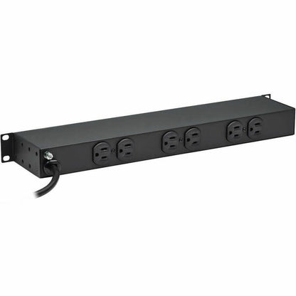 Alternate-Image1 Image for Eaton Tripp Lite Series 1U Rack-Mount Power Strip, 120V, 15A, 5-15P, 12 Outlets (6 Front-Facing, 6-Rear-Facing), 15 ft. (4.57 m) Cord