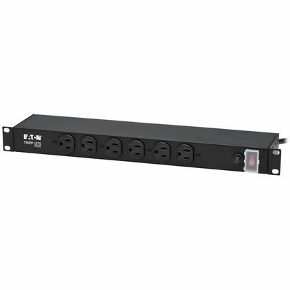 Alternate-Image2 Image for Eaton Tripp Lite Series 1U Rack-Mount Power Strip, 120V, 15A, 5-15P, 12 Outlets (6 Front-Facing, 6-Rear-Facing), 15 ft. (4.57 m) Cord