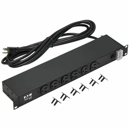 Alternate-Image10 Image for Eaton Tripp Lite Series 1U Rack-Mount Power Strip, 120V, 15A, 5-15P, 12 Outlets (6 Front-Facing, 6-Rear-Facing), 15 ft. (4.57 m) Cord