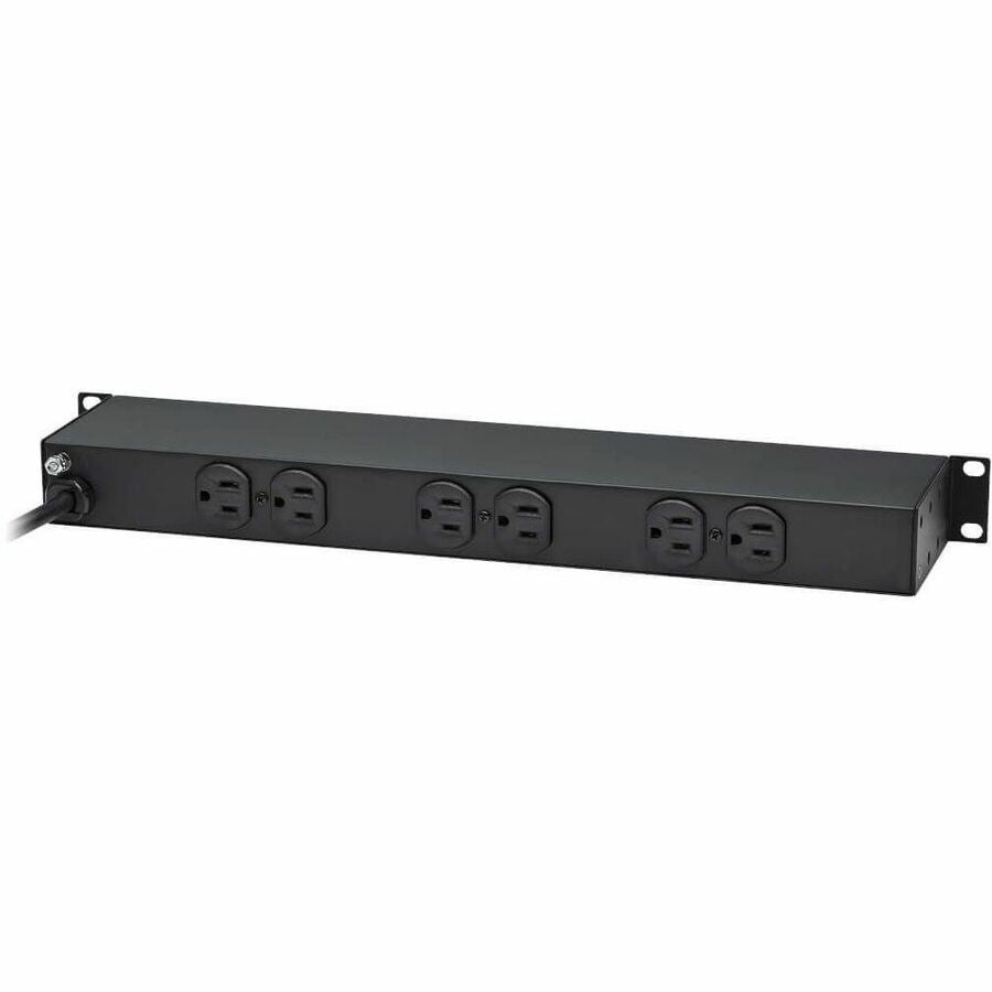 Alternate-Image4 Image for Eaton Tripp Lite Series 1U Rack-Mount Power Strip, 120V, 15A, 5-15P, 12 Outlets (6 Front-Facing, 6-Rear-Facing), 15 ft. (4.57 m) Cord