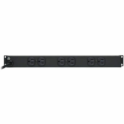 Alternate-Image7 Image for Eaton Tripp Lite Series 1U Rack-Mount Power Strip, 120V, 15A, 5-15P, 12 Outlets (6 Front-Facing, 6-Rear-Facing), 15 ft. (4.57 m) Cord