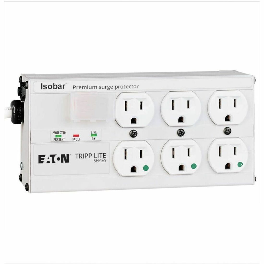 Main Image for Eaton Tripp Lite Series Isobar Hospital-Grade 6-Outlet Surge Protector, 15 ft. (4.57 m) Cord, 3330 Joules, LEDs, UL 1363, Not For Patient-Care Vicinities