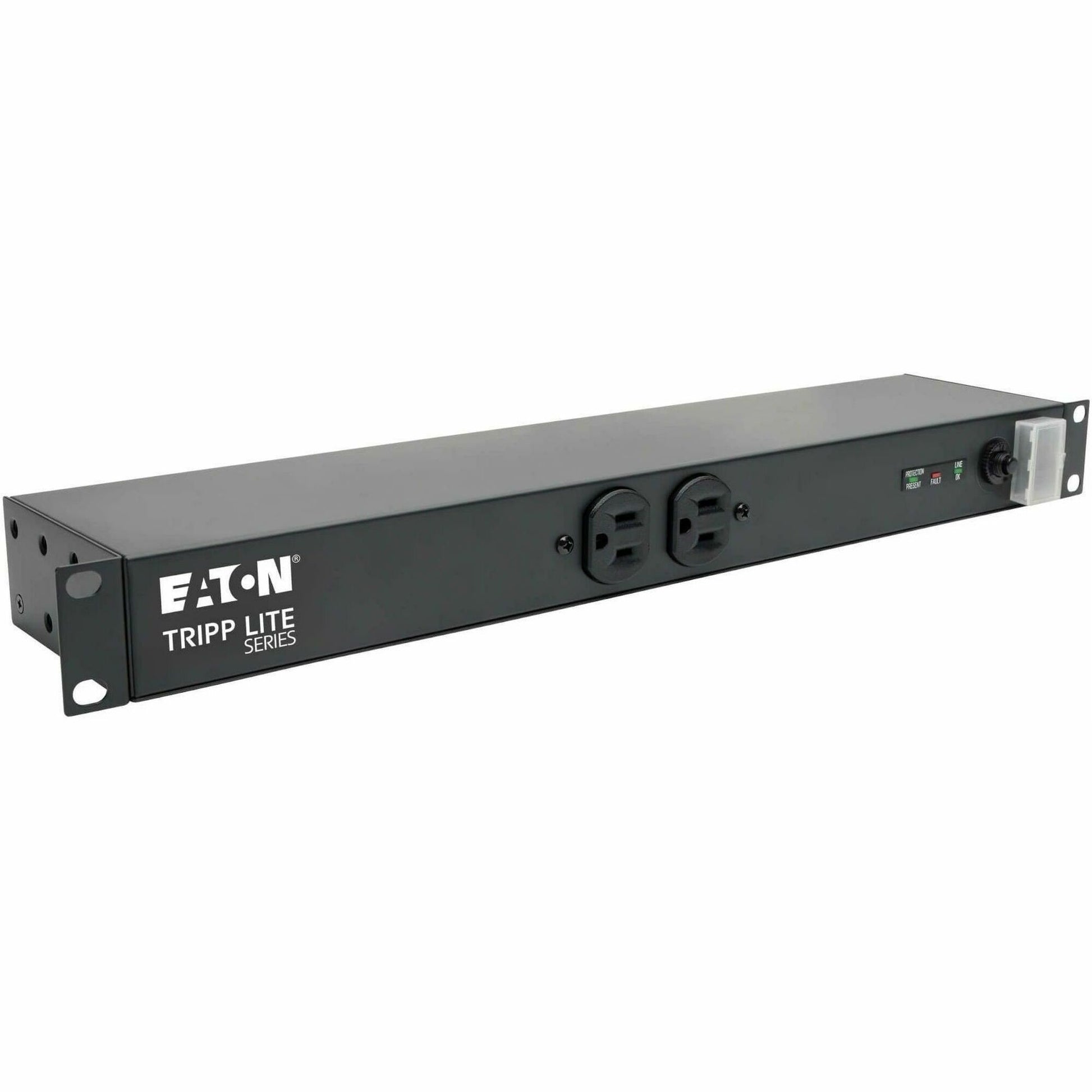 Main Image for Eaton Tripp Lite Series Isobar 12-Outlet Network Server Surge Protector, 15 ft. (4.57 m) Cord, 3840 Joules, Diagnostic LEDs, 1U Rackmount