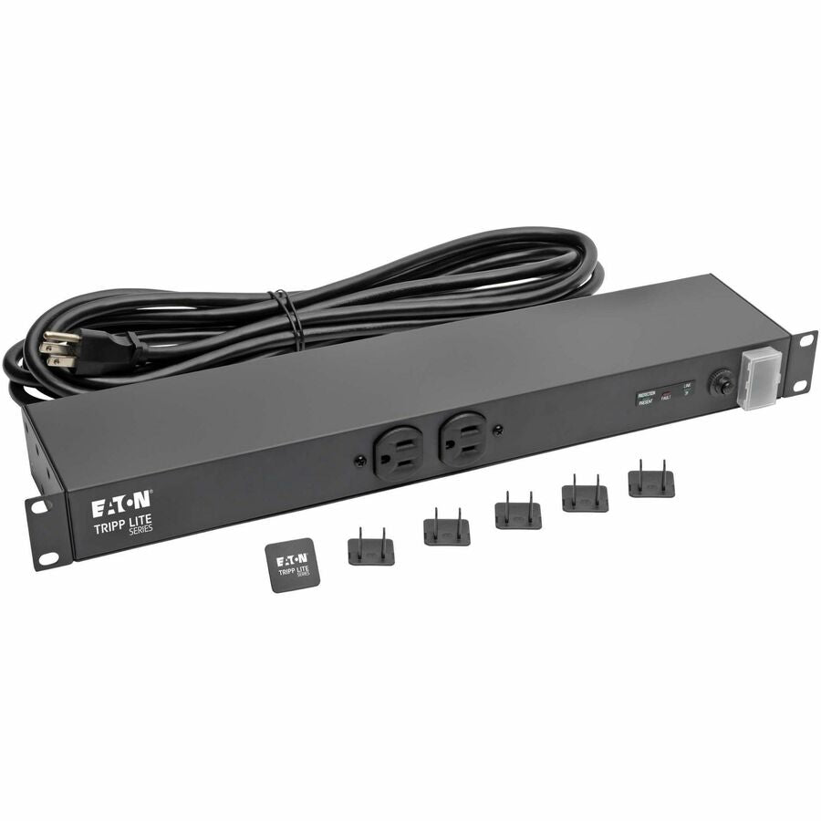 Alternate-Image6 Image for Eaton Tripp Lite Series Isobar 12-Outlet Network Server Surge Protector, 15 ft. (4.57 m) Cord, 3840 Joules, Diagnostic LEDs, 1U Rackmount