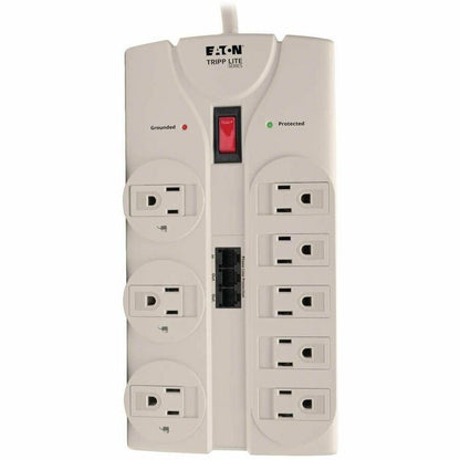 Alternate-Image5 Image for Eaton Tripp Lite Series Protect It! 8-Outlet Computer Surge Protector, 8 ft. (2.43 m) Cord, 2160 Joules, Tel/Modem/Fax Protection