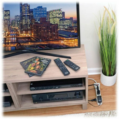 Alternate-Image8 Image for Eaton Tripp Lite Series Protect It! 7-Outlet Surge Protector, 7 ft. Cord with Right-Angle Plug, 2160 Joules, Diagnostic LEDs, Light Gray Housing