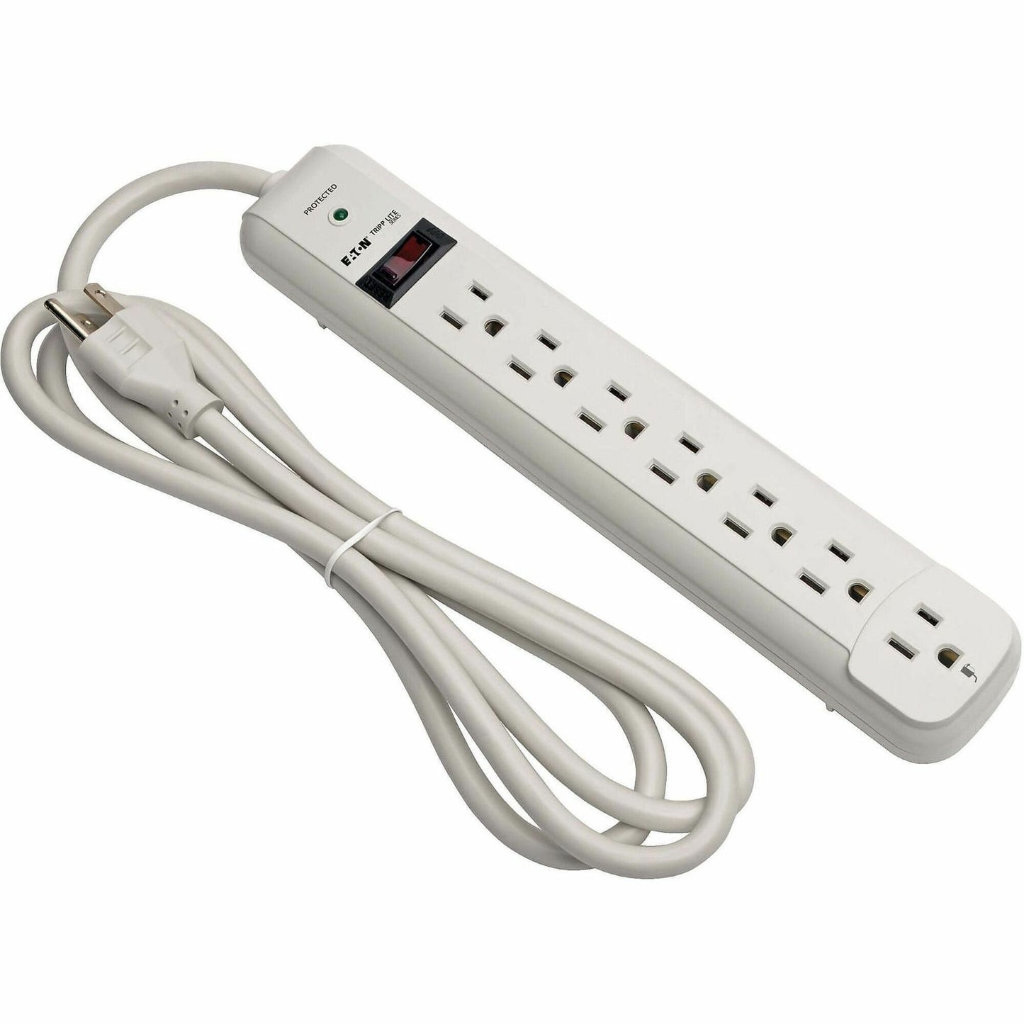 Main Image for Eaton Tripp Lite Series Protect It! 7-Outlet Surge Protector, 6 ft. Cord, 1080 Joules, Diagnostic LED, Light Gray Housing