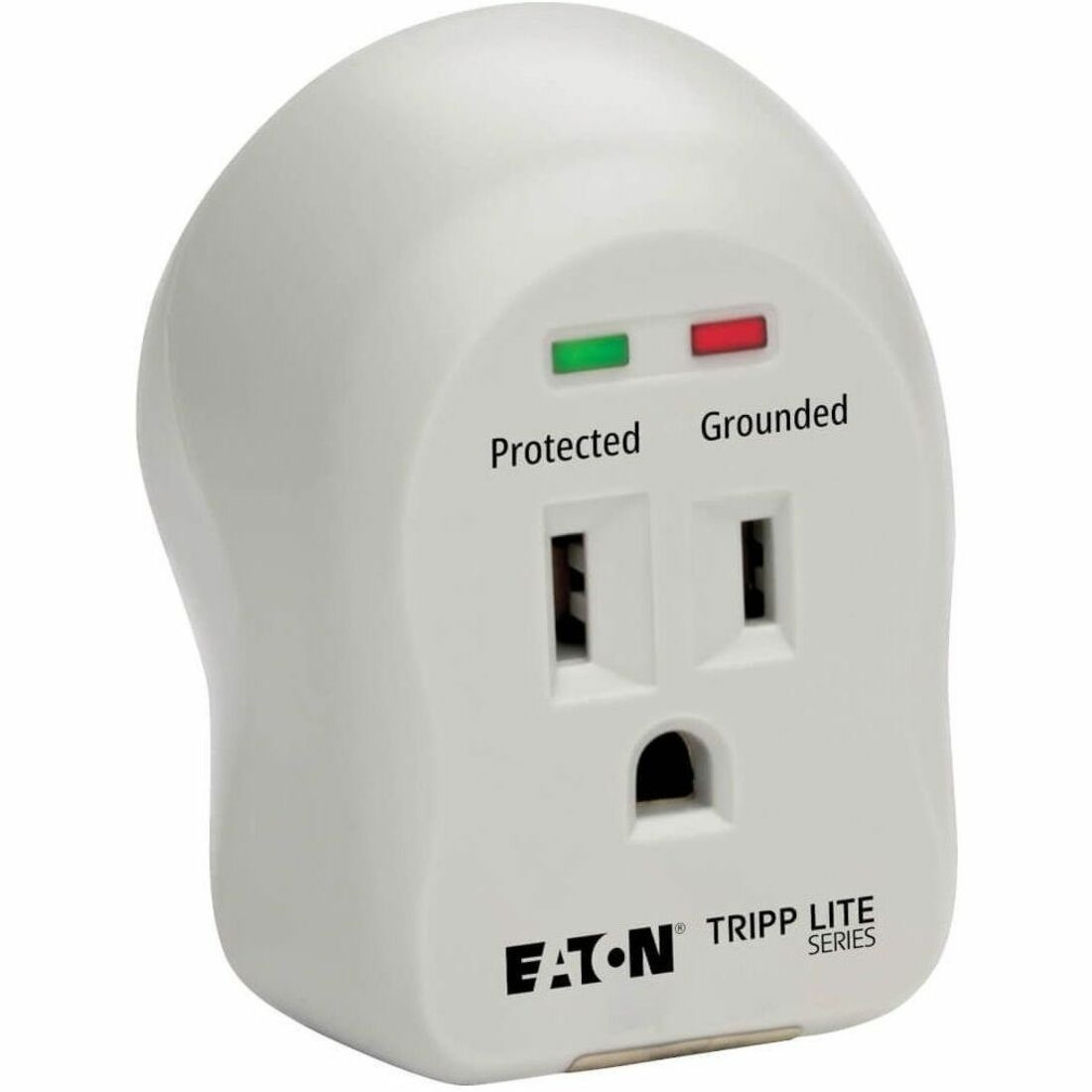 Main Image for Eaton Tripp Lite Series 1-Outlet Personal Surge Protector, Direct Plug-In, 600 Joules, 2 Diagnostic LEDs