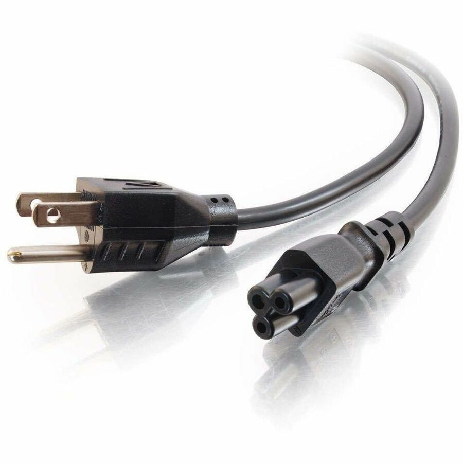 Alternate-Image2 Image for C2G 6ft Laptop Power Cord - 18 AWG - NEMA 5-15P to IEC320C5