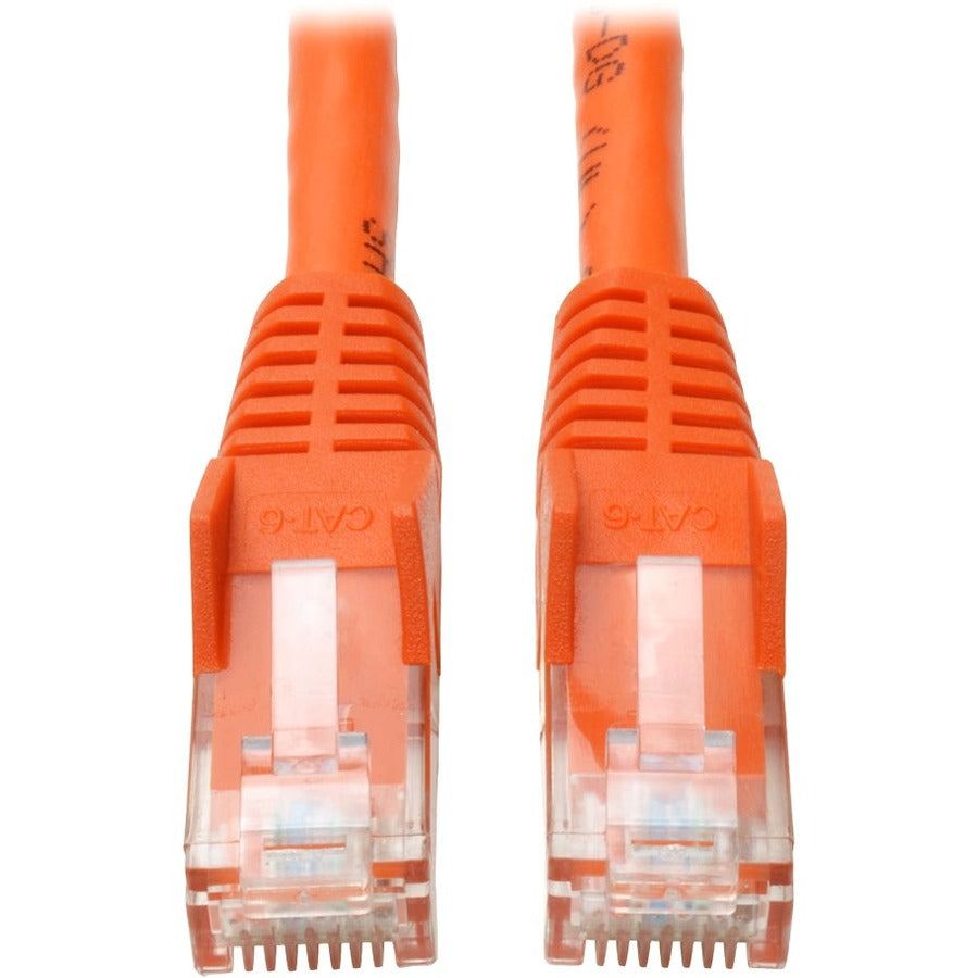 Main Image for Eaton Tripp Lite Series Cat6 Gigabit Snagless Molded (UTP) Ethernet Cable (RJ45 M/M), PoE, Orange, 3 ft. (0.91 m)