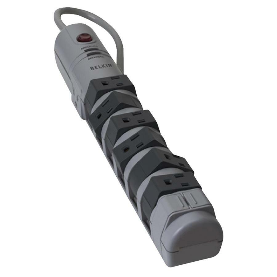 Main Image for Belkin 8-Outlet Pivot-Plug Surge Protector, 6 ft. Cord
