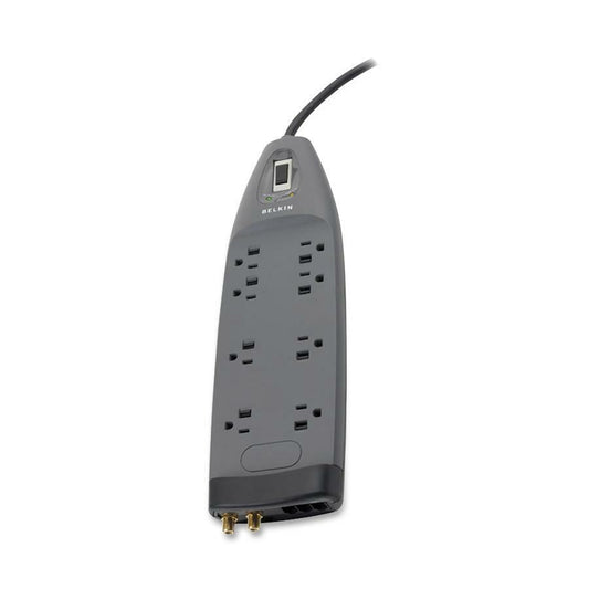 Main Image for Belkin 8 Outlet Surge Protector with 6ft Power Cord for Home, Office, Travel, Computer Desktop - Black - 3550 Joules
