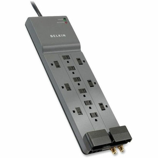 Main Image for Belkin 12-Outlet Home/Office Surge Protector with 8-foot cord - 8 foot Cable - Black - 3780 Joules